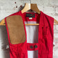 1950s Red American Hunting Gilet Jacket