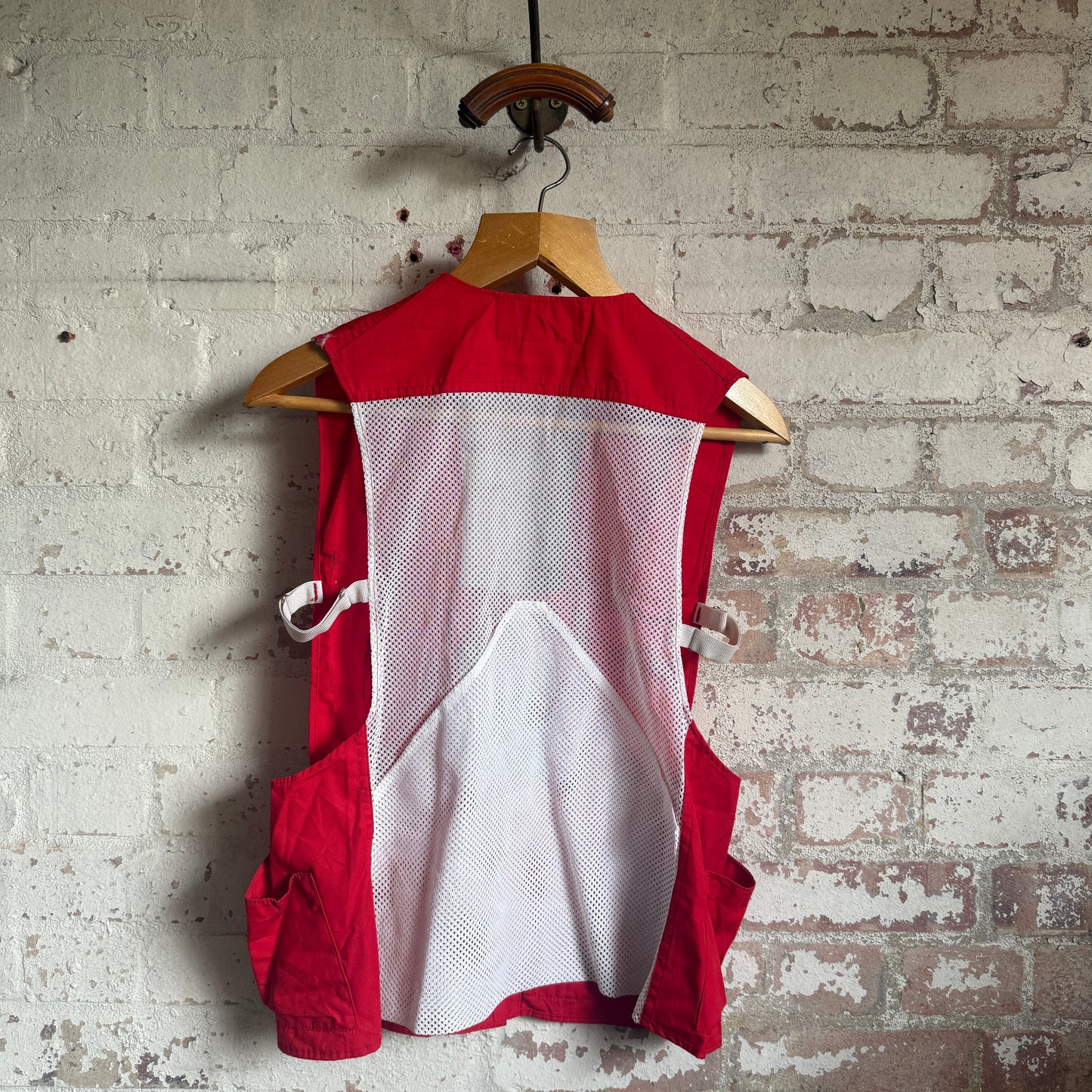 1950s Red American Hunting Gilet Jacket