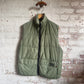 1980s Green British 'Survival Aids' Puffer Gilet Jacket