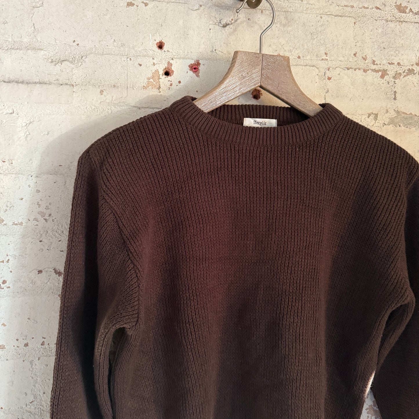 1960s Brown Knitted British Jumper