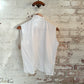 1950s White Cotton British Blouse Top