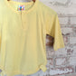1970s Yellow Cotton Button T-Shirt