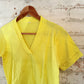 1960s Yellow Wool Knitted Blouse T-Shirt Top