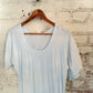 1970s Light Blue Blank Ringer T-Shirt