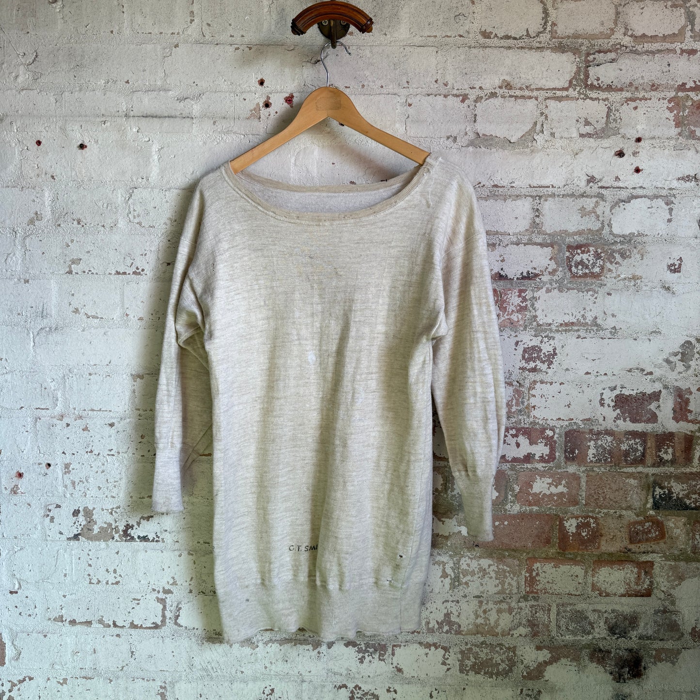 1940s British Military Knitted Thermal Jumper