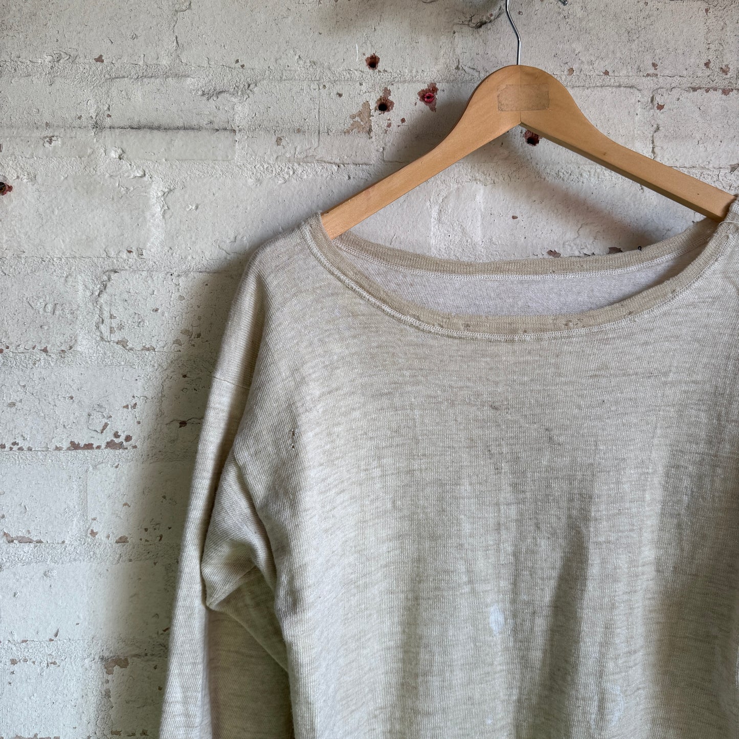 1940s British Military Knitted Thermal Jumper