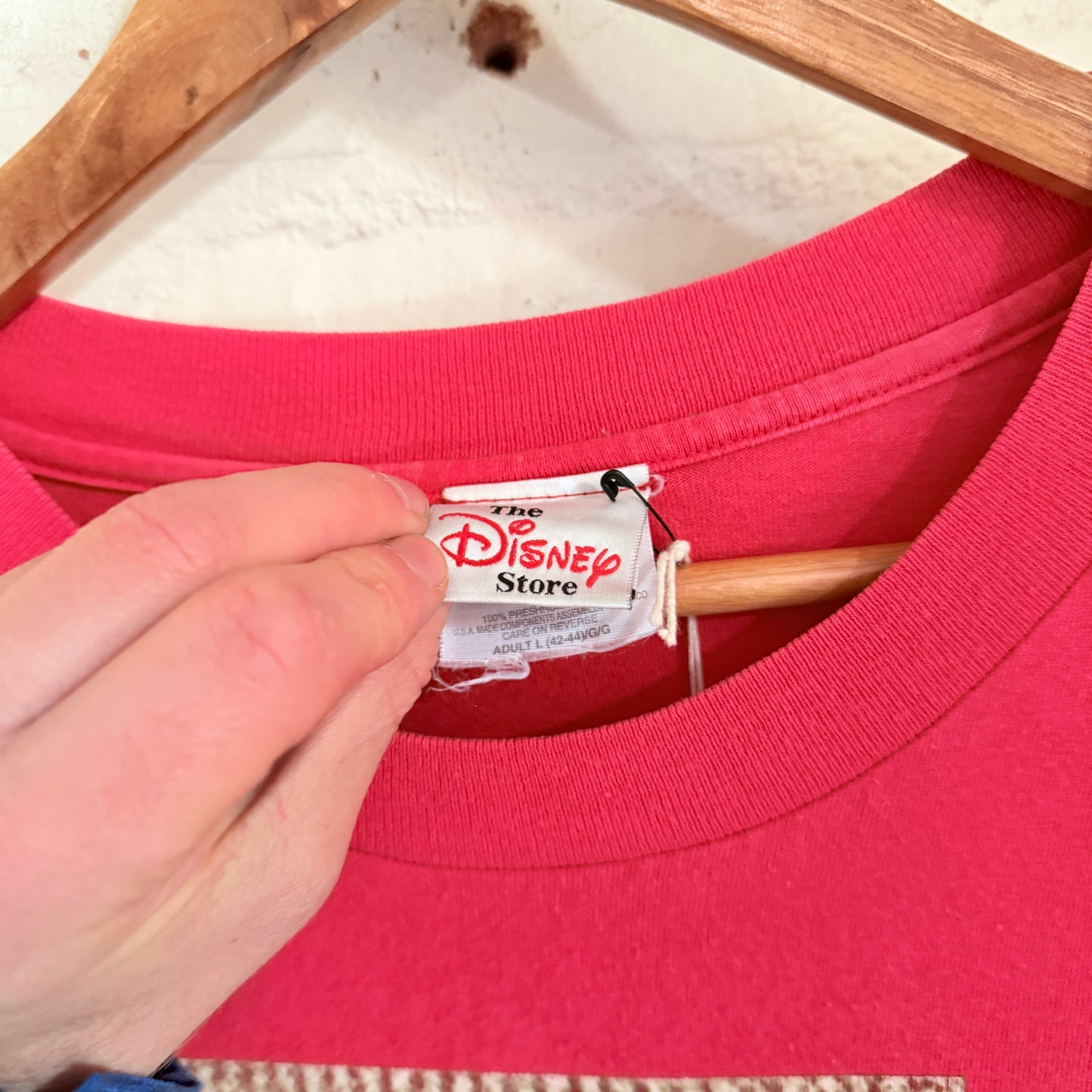 1990s Red Mickey Mouse Disney Graphic T-Shirt