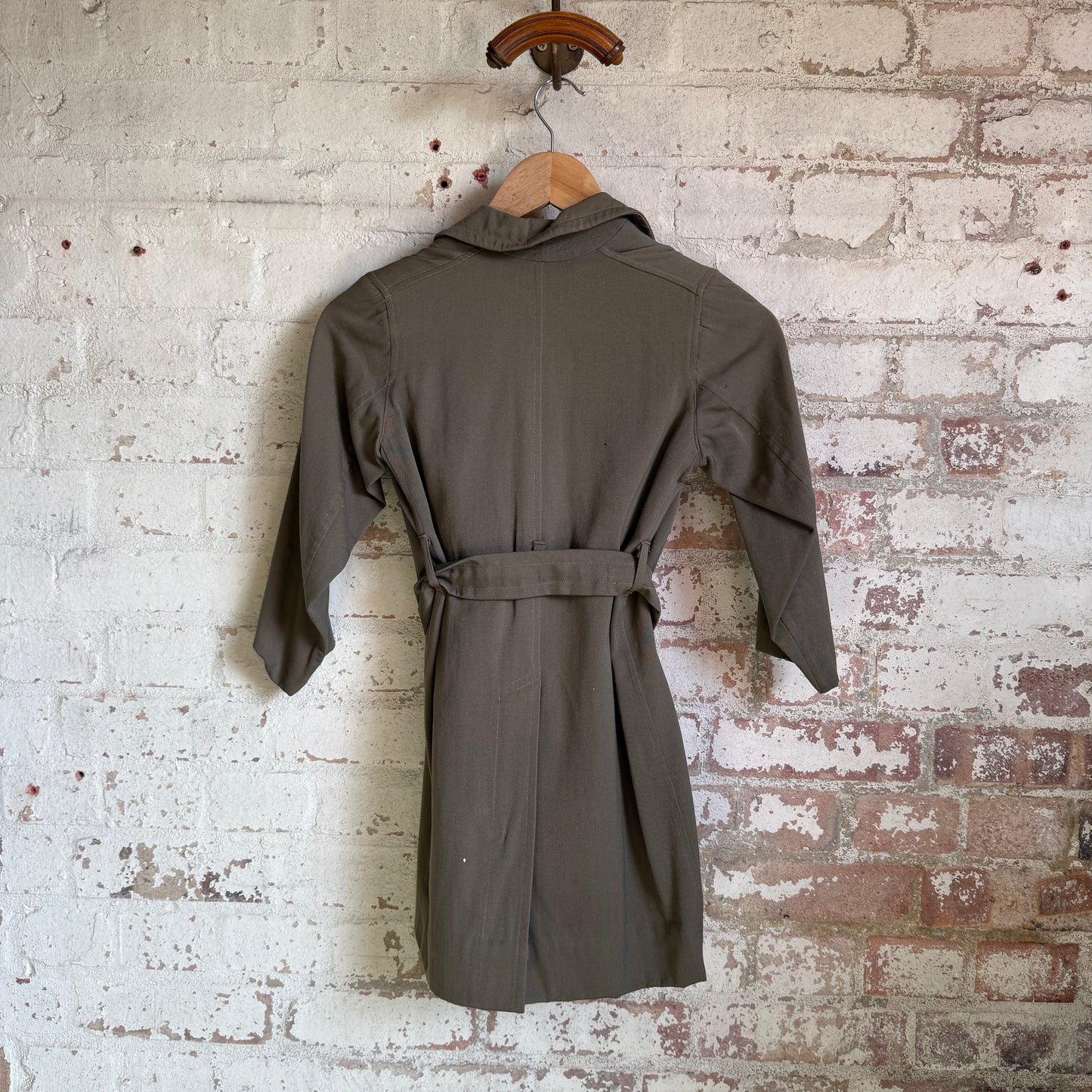 1930s British Kids Belted Mac Jacket