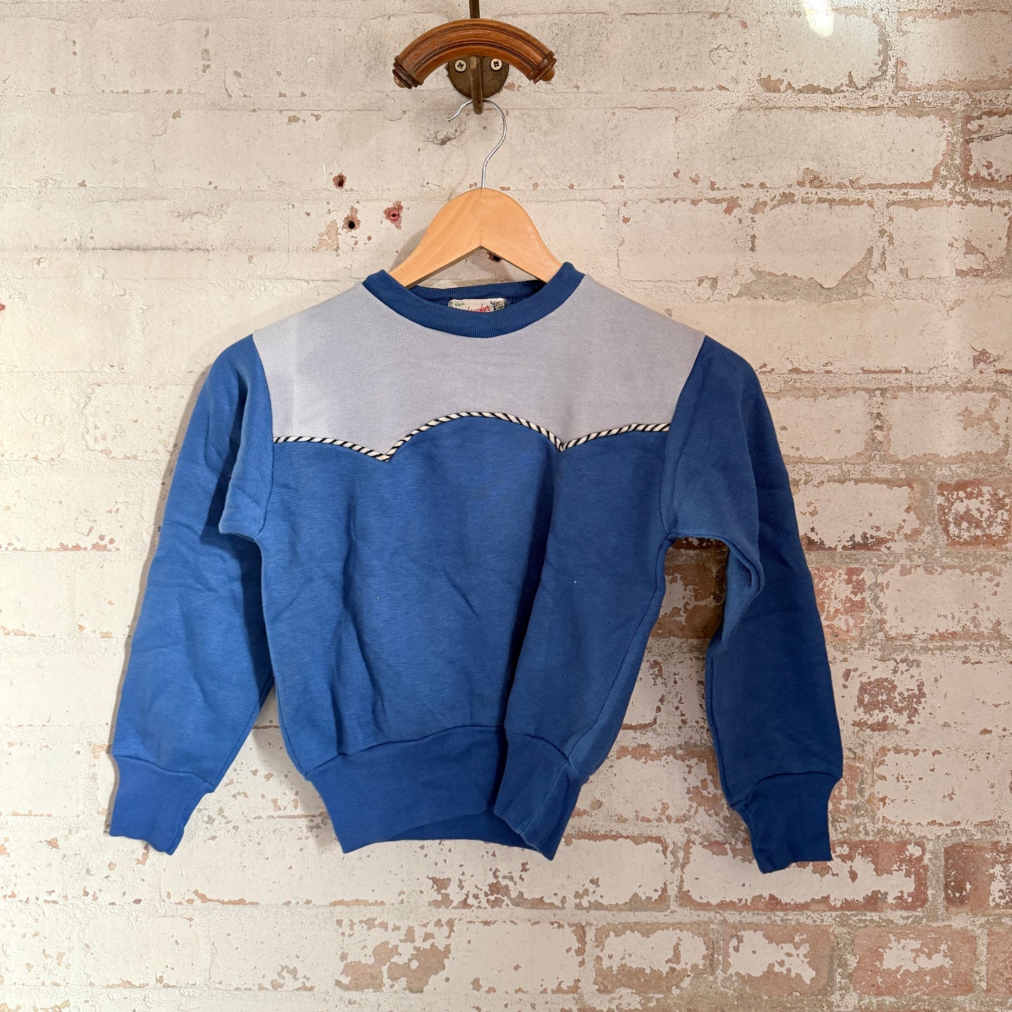 1960s Blue British Cotton Sweatshirt