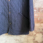 1990s Navy Marlboro Cotton Quilted Jacket Coat