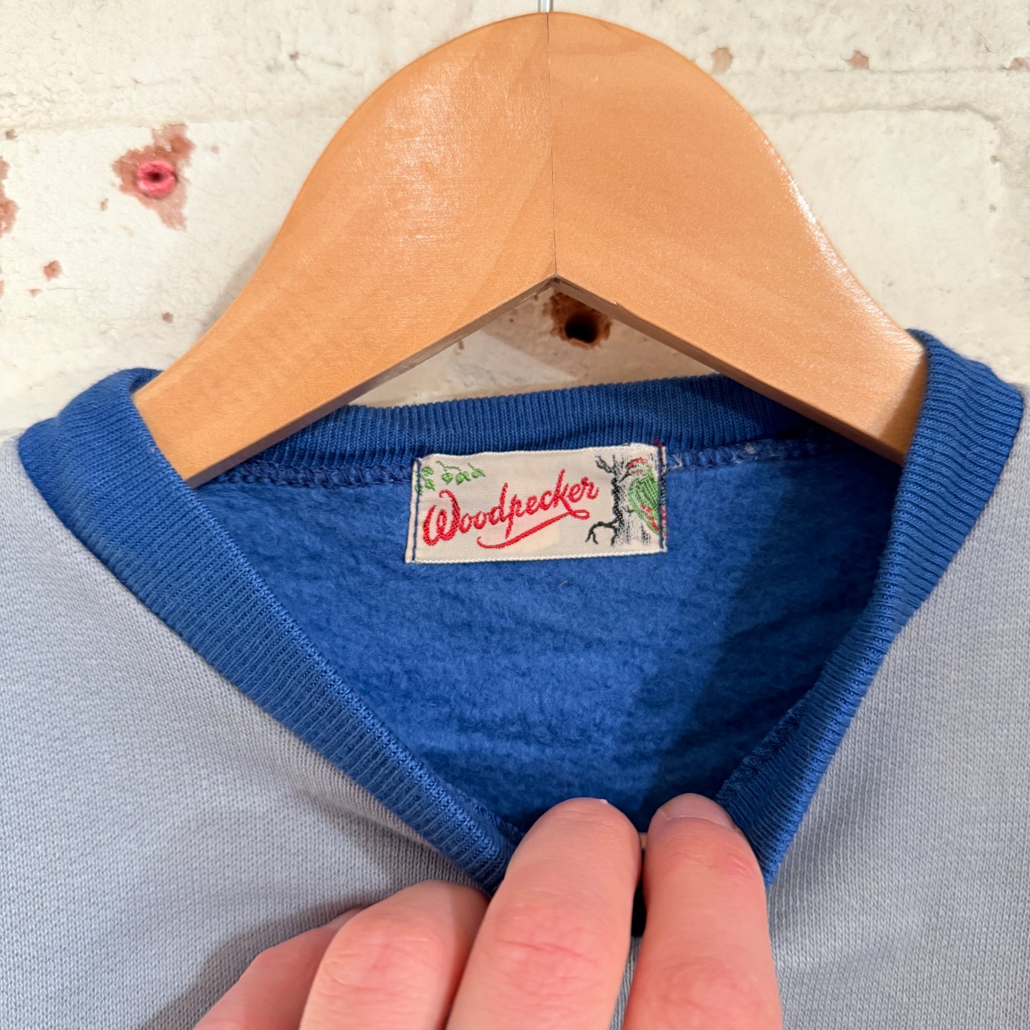 1960s Blue British Cotton Sweatshirt