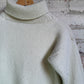 1940s British Military Submariner Cream Wool Jumper