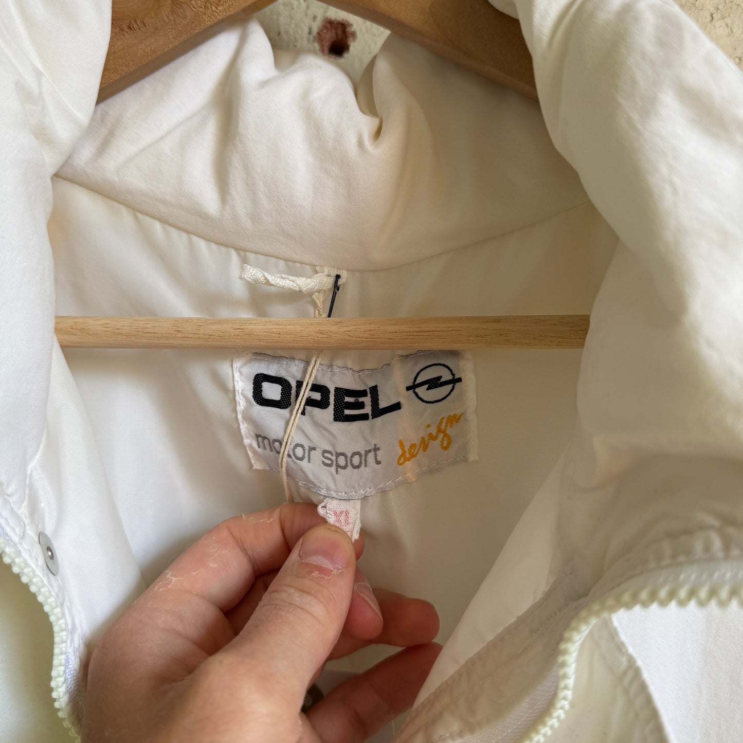 1990s White Opel Track Top Jacket