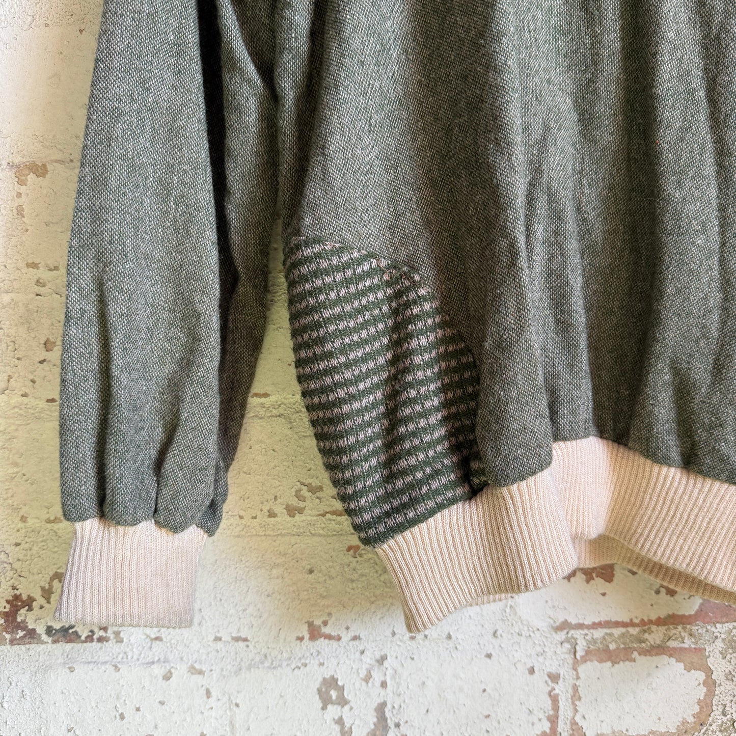 1960s Green Knitted Italian Shirt Pullover