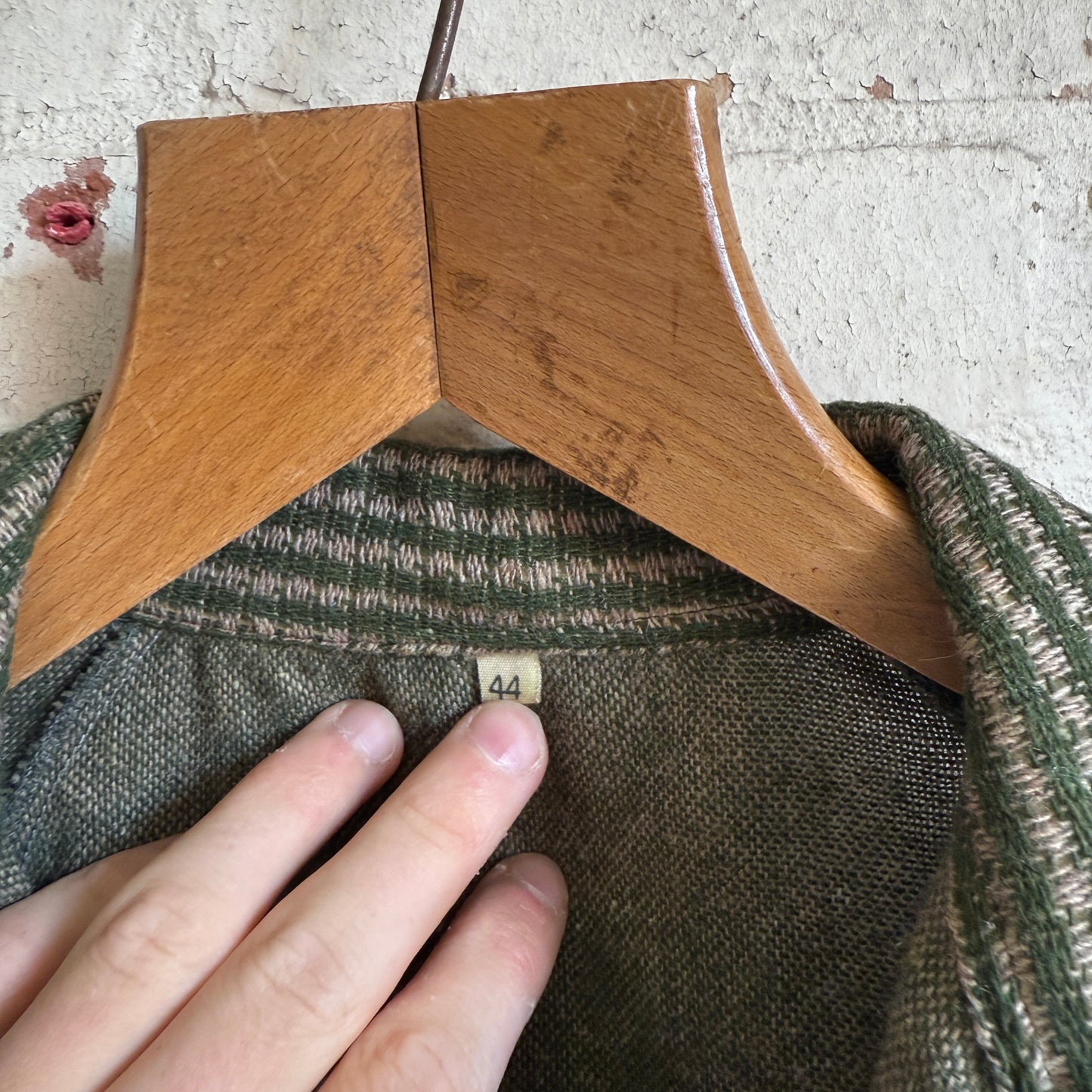 1960s Green Knitted Italian Shirt Pullover