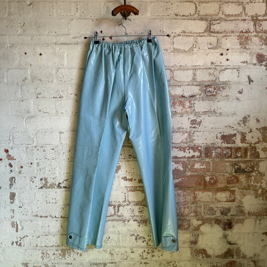 1960s Baby Blue Sailor Rubberised Trousers