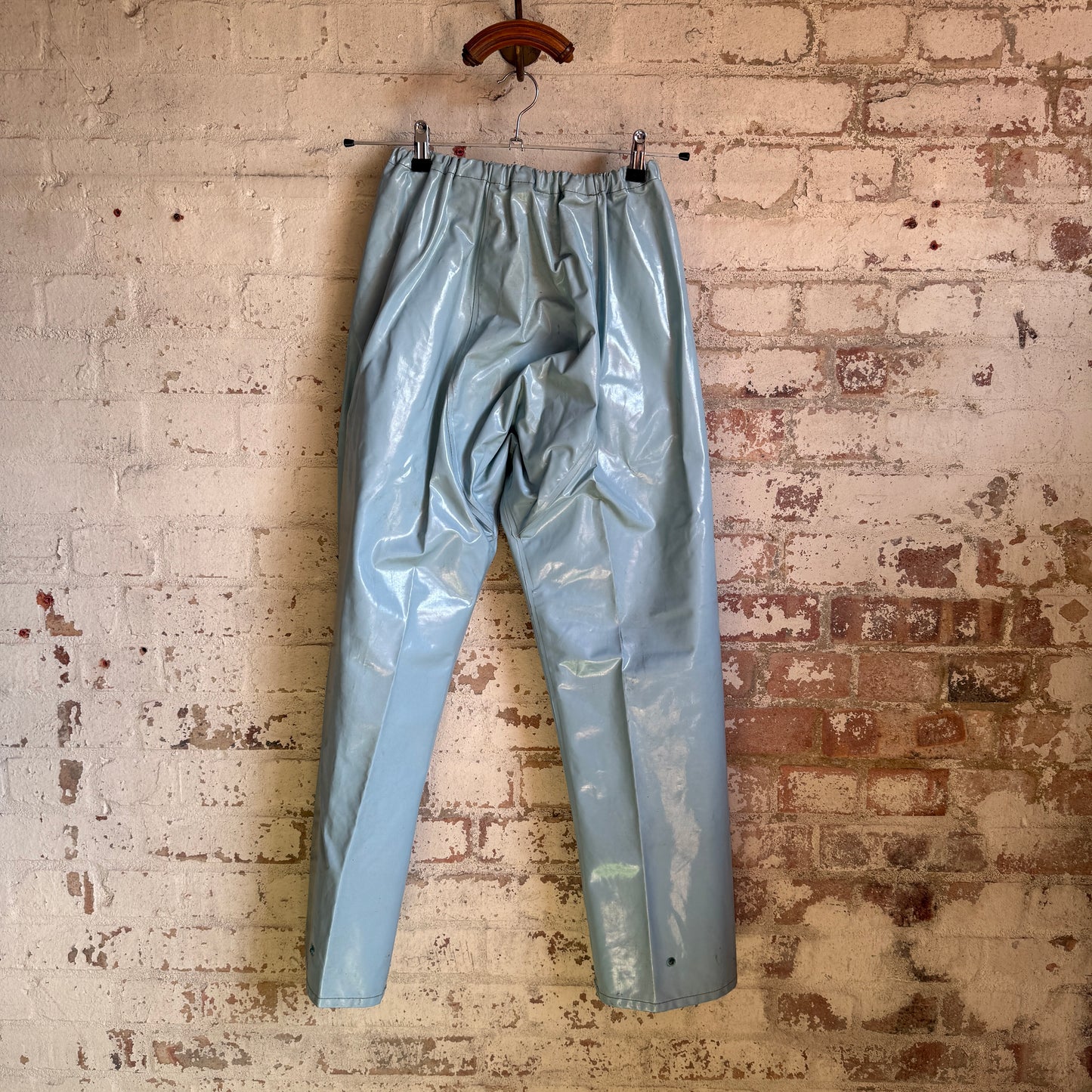 1960s Baby Blue Sailor Rubberised Trousers