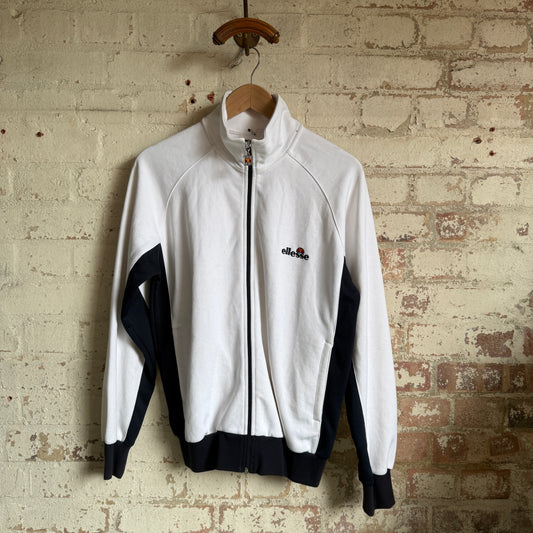 1990s White Ellesse Zip Track Top