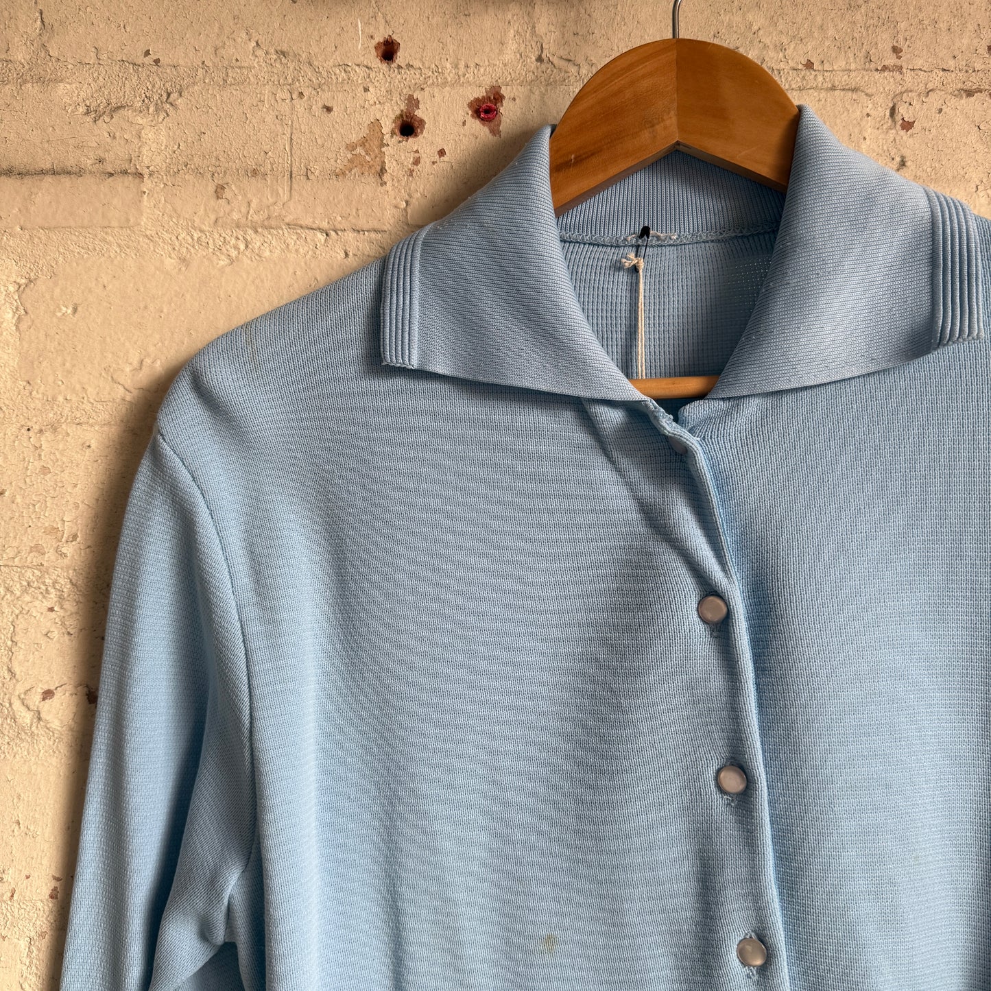 1970s Blue Button Up Shirt