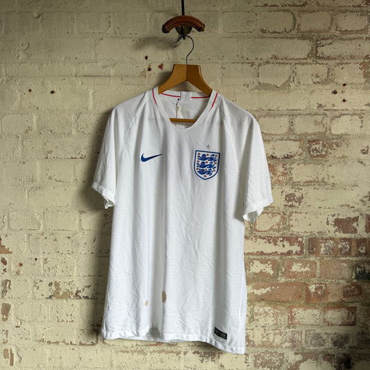 White England Nike Home Football Kit Shirt