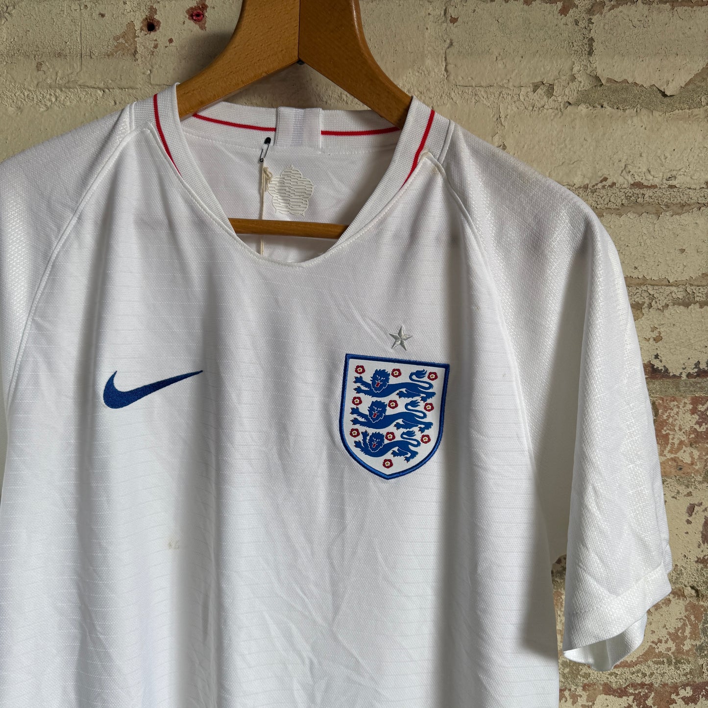 White England Nike Home Football Kit Shirt