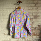 1980s Pink Graphic Cotton Button Shirt