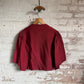 1940s Burgundy Red Cropped Blouse Jacket