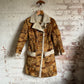 1970s Suede Printed Penny Lane Coat