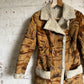 1970s Suede Printed Penny Lane Coat