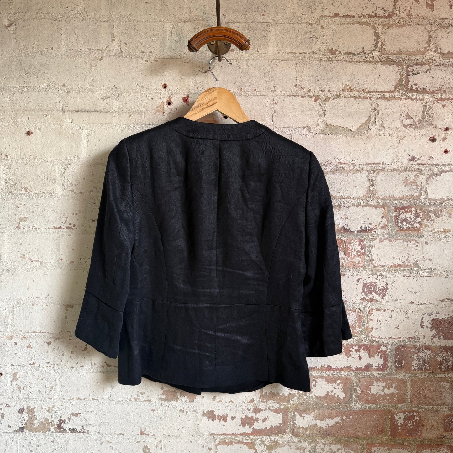 Black jaeger Linen Button Coat