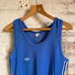 1970s Blue Adidas Ventex Sports Vest Top