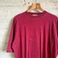 1990s Maroon Distressed Blank T-Shirt