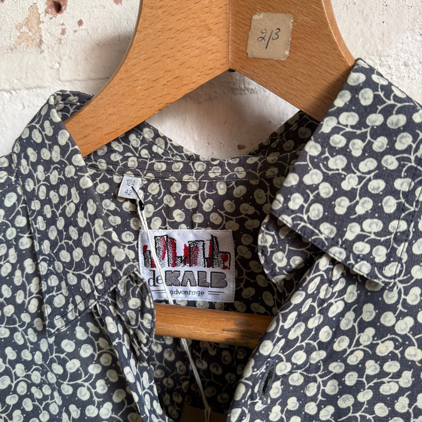 1980s Patterned Viscose Button Shirt