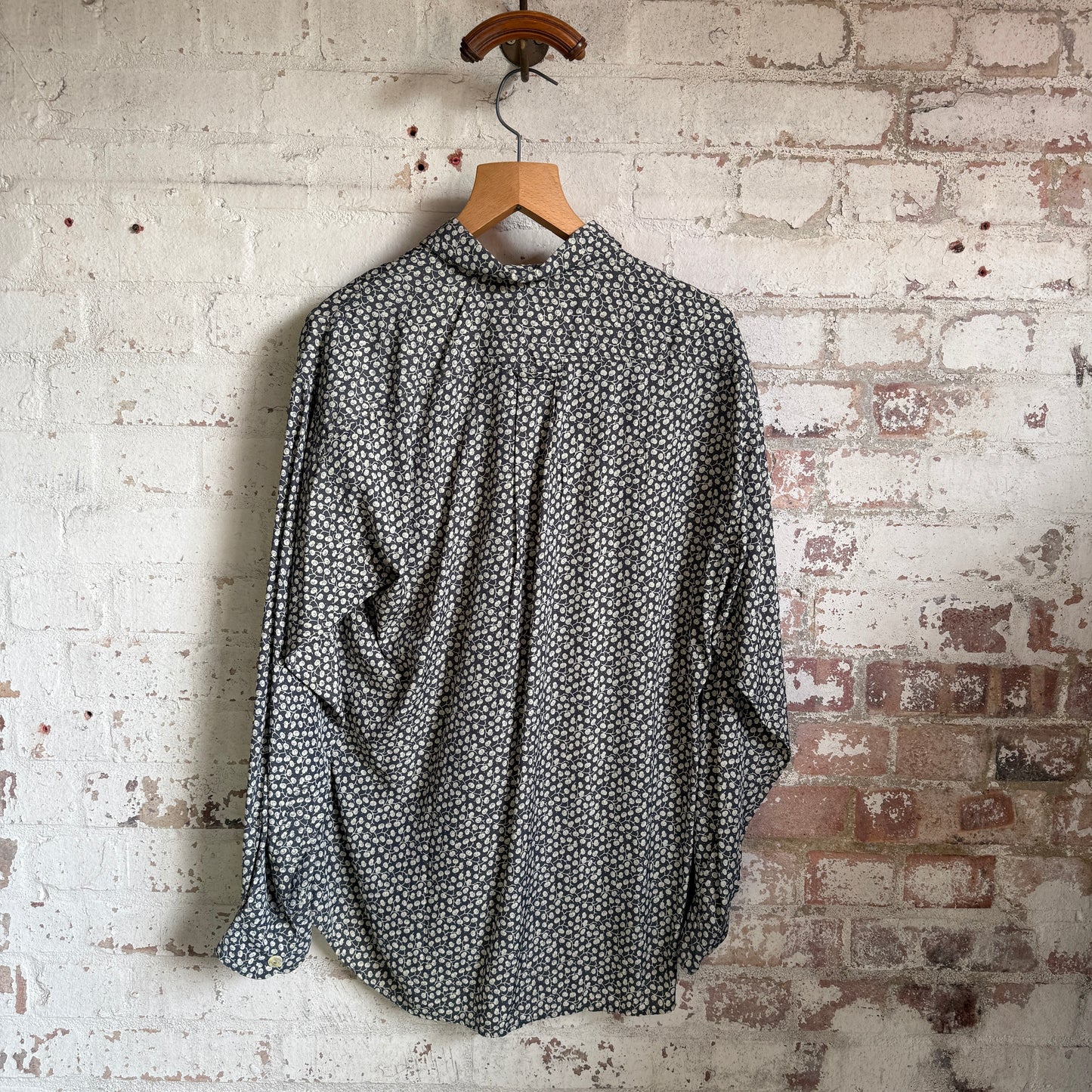 1980s Patterned Viscose Button Shirt