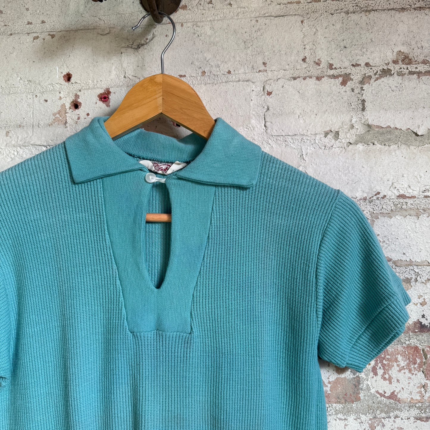 1960s Turquoise British Holstar Leisure Shirt