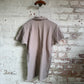 1940s Beige Aertex Polo Shirt Top