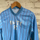 1970s Blue Long Sleeve Graphic Shirt