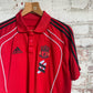 2000s Adidas Red Liverpool Training Polo Shirt