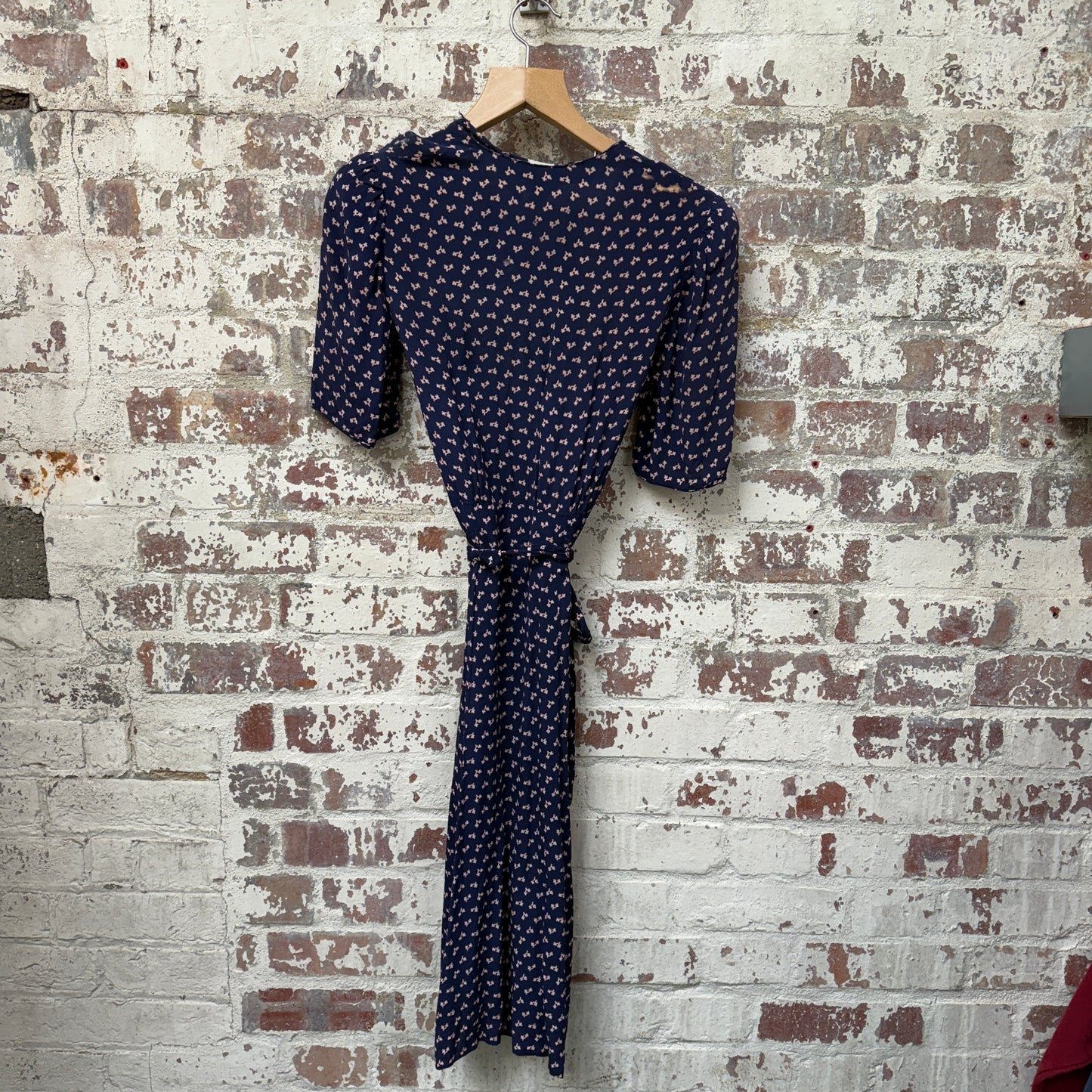 1950s CC41 Print Belted Dress