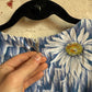 1960s Blue Flower Printed Dress