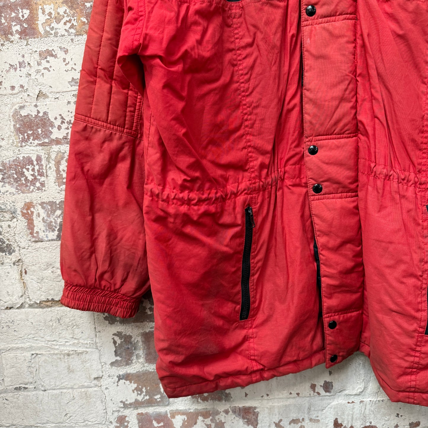 1990s Red Marlboro Padded Parka Jacket