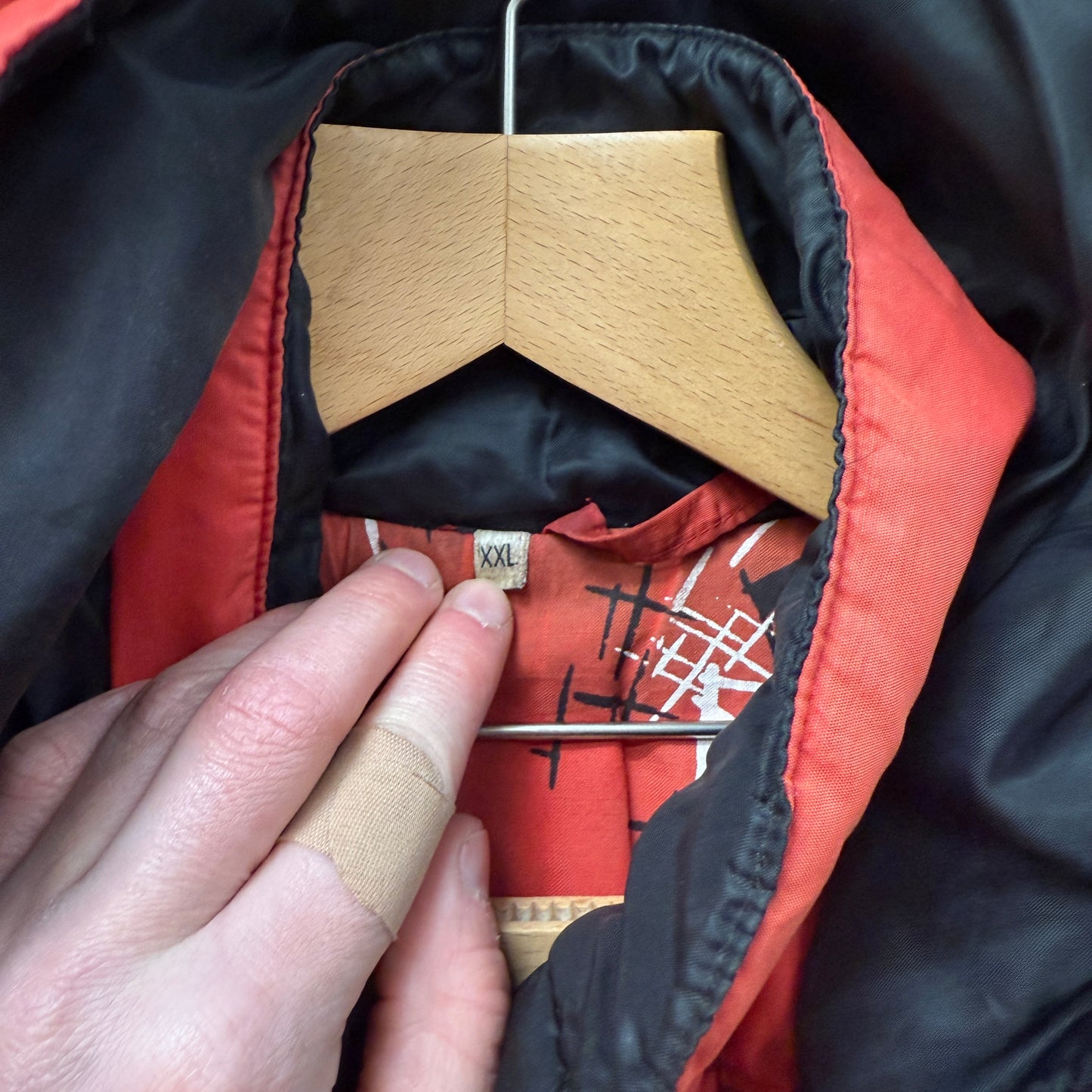 1990s Red Marlboro Padded Parka Jacket