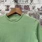 1970s Green Patterned Long Sleeve Top