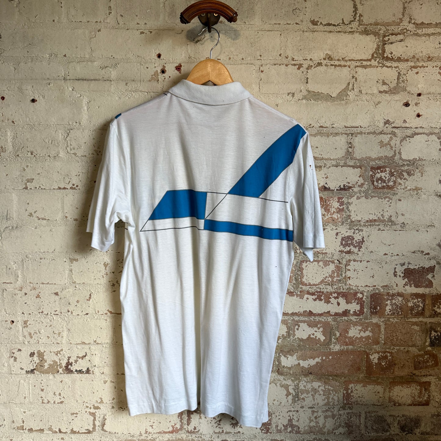 1980s White Cerutti 1881 Polo Shirt Top