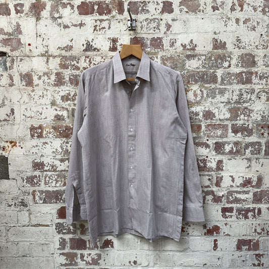 1980s Beige Button Up cotton Shirt - BBC Costume ?