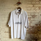 1990s White Guinness Polo Shirt Top