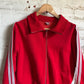1980s Red Zip Up Track Top Jumper