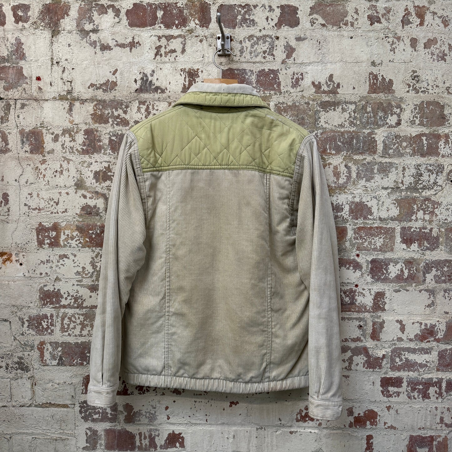 1980s Cream Corduroy Padded Jacket