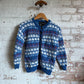 1970s Sheep Knitted Button Cardigan Jumper