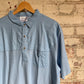 1980s Blue Cotton Design Shirt